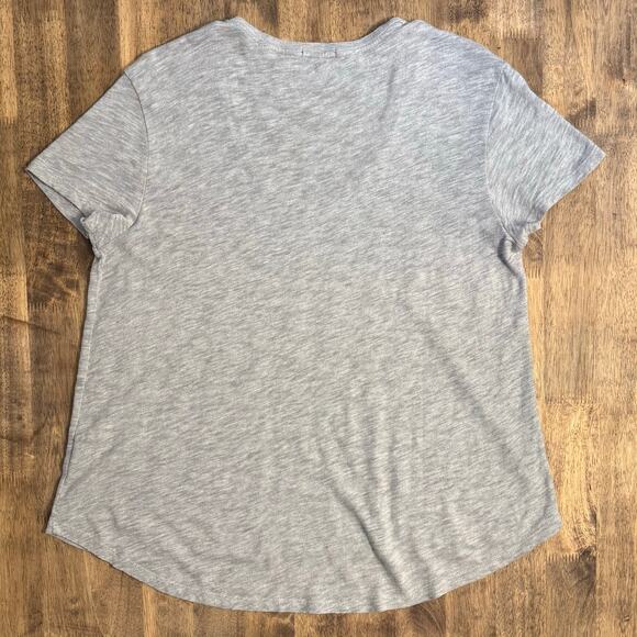 ATM V-Neck Tee Anthony Thomas Melillo Slub Jersey Classic Gray Women's Size XS/S - Picture 9 of 9